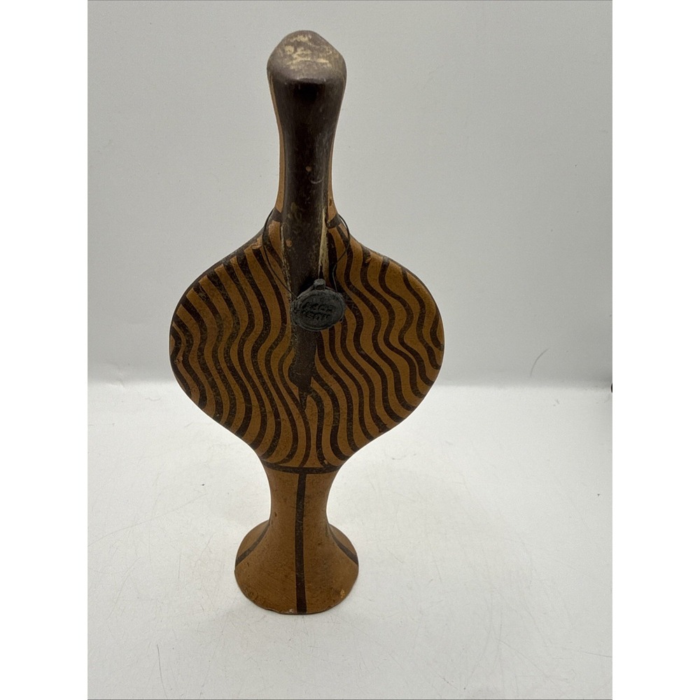 Vintage Greek Mycenaean Phi Type Figurine Terracotta Museum Copy with Lead Seal - Picture 5 of 9